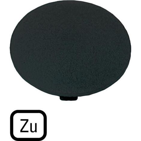 Étiquette bouton ' coup de poing ' noir ZU EATON M22-XDP-S-D2