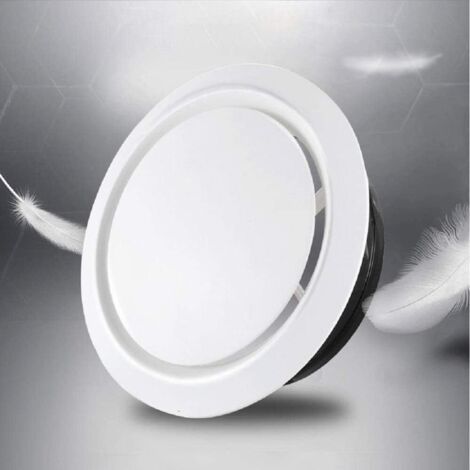 Grille de ventilation réglable 75mm – Couvercle en ABS pour évacuation silencieuse – Installation murale ou plafond – Design moderne (1/5)