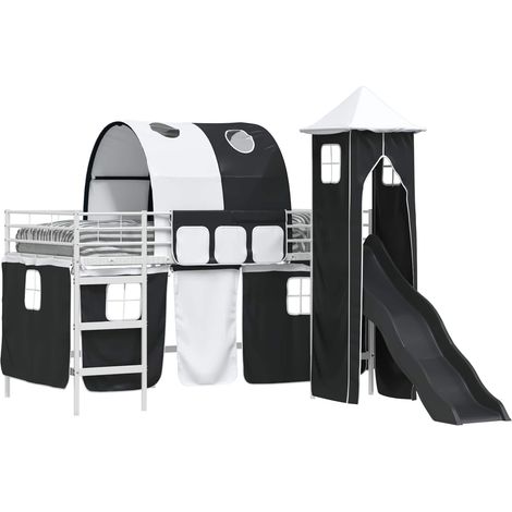 Maison Exclusive - Estructura de litera para niños y Negro 80 x 2