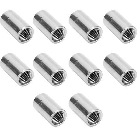 10 Écrous de Raccordement Ronds en Acier Inoxydable M10 - Kit de Fixation pour Assemblages Mécaniques (1/5)