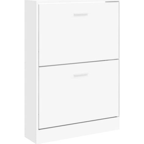 Maison Exclusive - Zapatero blanco 59x17x81 cm Madera de ingenier (1/5)