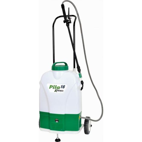 Ribimex – Pulvérisateur électrique sur roues 16L – Batterie 12V 8Ah – Pression 3 bars – Tuyau flexible et lance télescopique inclus (1/8)