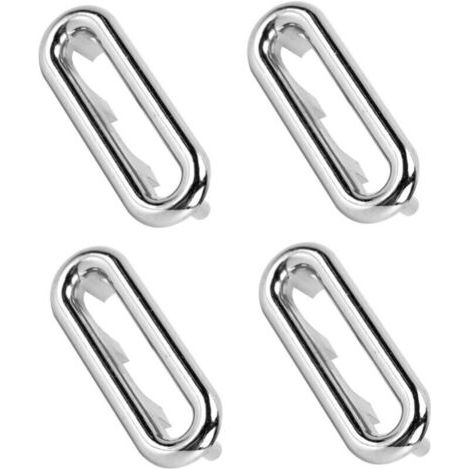 4er Set Waschbecken Überlaufringe Überlaufloch Silber Küche Bad Waschbeckenabdeckung Überlauf Ablaufabdeckung Überlaufring FLITI