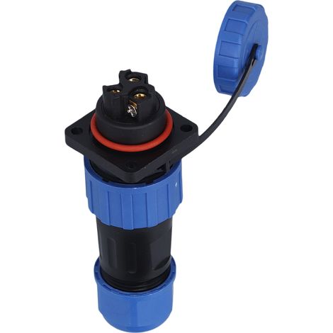 Connecteur industriel étanche IP68, prise carrée à visser, adaptateur avion 250V 3 broches, connecteur électrique robuste (1/5)