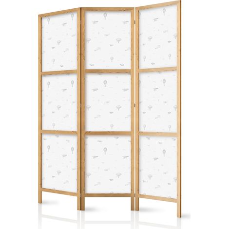 Dekorativer Paravent artgeist 135x172 cm Holz Stoff