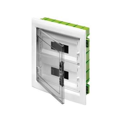 Gewiss GW-40606PM Plaque de distribution avec porte transparente fumée 24M IP40