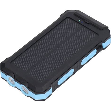 Batterie externe solaire 5V 3,1A, charge rapide, 2 ports USB, chargeur solaire pour téléphone avec boussole et lampe LED, 20 000 mAh (1/5)