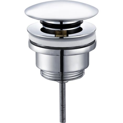 Aloni Pusher Ablaufgarnitur mit Überlauf 1 1/4" Chrom (1/3)