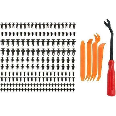190 Clip per Auto, Rivetti in Plastica per Riparazioni Automobilistiche, Fermagli di Fissaggio, Rivetti in Plastica Universali per Pannelli e Rivestimenti delle Portiere - LIAIKI (1/5)