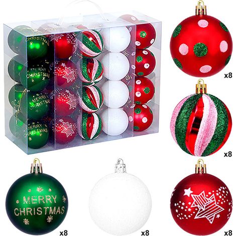 Decorazioni natalizie Set regalo di palline di Natale colorate - 2
