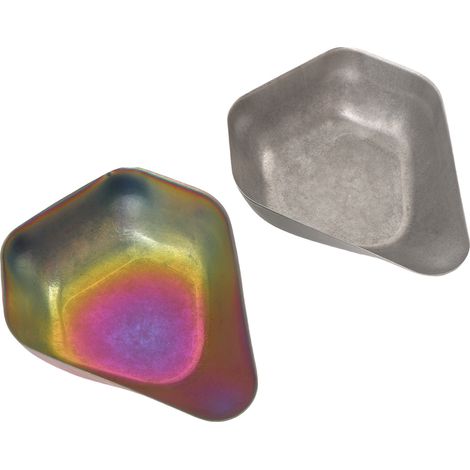 Set di 2 misurini per chicchi di caffè, vassoio di pesatura in acciaio inox e cucchiaio dosatore per polveri, colori vivaci e stile retrò. (1/5)