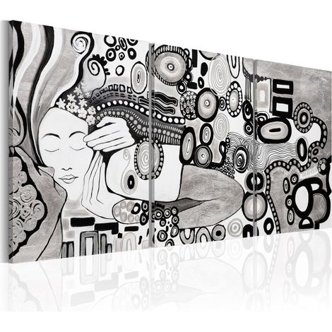 Quadro dipinto - Silver Kiss - 120x60 (1/4)