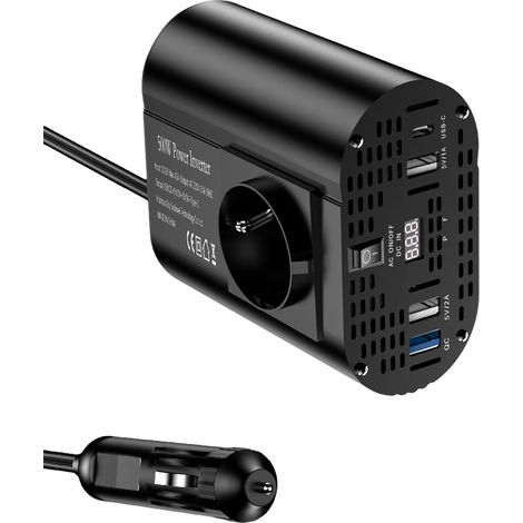 Inverseur de voiture, haute performance, compatibilité polyvalente, 12V 500W (1/2)