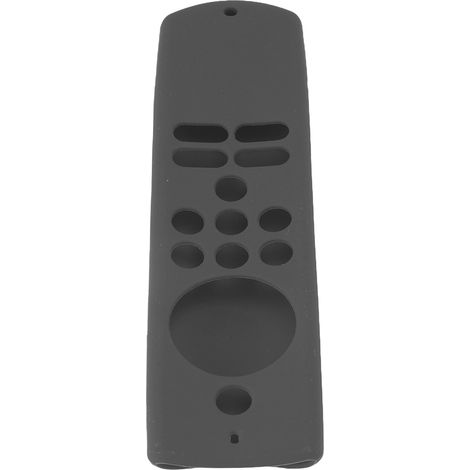 Housse de protection en silicone anti-dérapant pour télécommande Fire TV Stick Lite, avec cordon, couleur gris foncé (1/5)