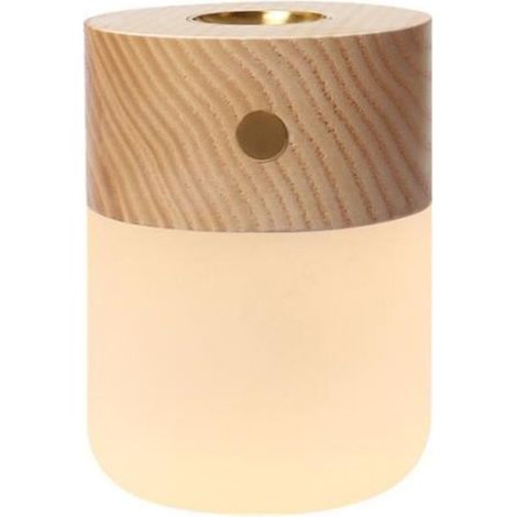 Aroma Night Light LED Bedside Companion Sleeping Simple Wood Grain Small Table Lamp (1/4)