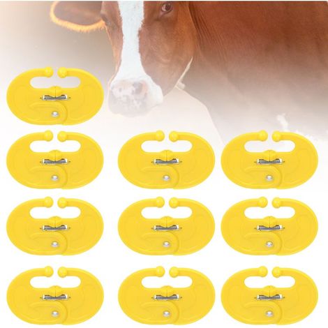 Anneaux de Sevrage pour Veaux PP 10 Pièces Spring Lock Tension Haute Largeur Augmentée Préventeur Succion Lait