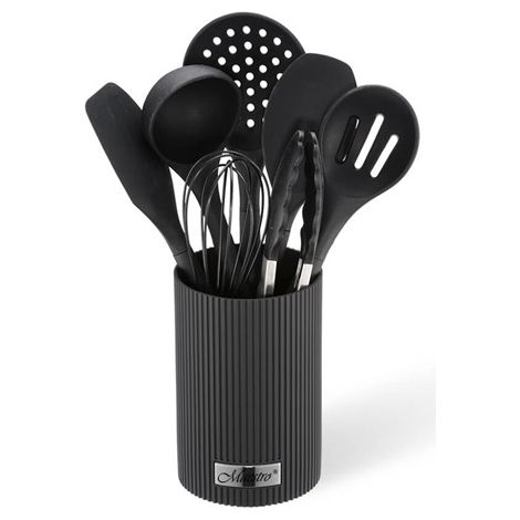 Juego de 8 utensilios de cocina de silicona Maestro MR-1542-negro (1/5)