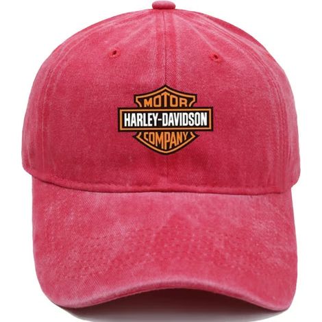 Casquette de course Harley Davidson rouge