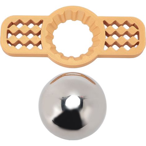 Sfera Raffreddante Caffè in Acciaio Inox 304 con Supporto – Design Elegante per Abbassare la Temperatura senza Diluire – Ø5,5cm – Ideale per Espresso e Whisky a Casa (1/5)