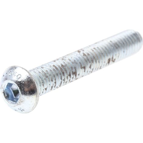 Vis à six pans creux, M8 x 50mm, tête Vis bombée à tête creuse hexagonale, en Acier ( Prix pour Sachet de 50 )