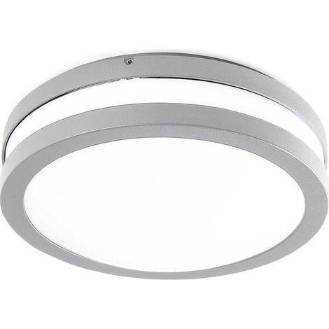 Supporto a parete KIRA IP54 E27 23W Grigio (1/2)