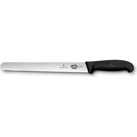 Victorinox Coltellina per Salati Ondulata lama 25 Cm Fibrox Nero