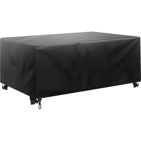 Mophorn Schutzhülle für Gartenmöbel aus robustem 420D Oxford-Gewebe, wasserabweisend und rechteckig, mit Belüftung für vielseitigen Wetterschutz, Abdeckplane (330 x 214 x 71 cm)