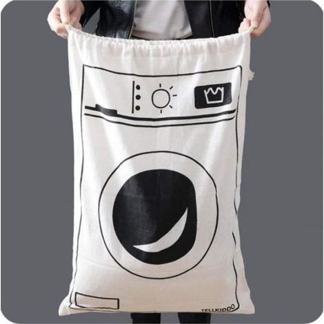Sac Panier À Linge - Pliable - Toile Respirante - 65 x 45 cm - Pour Vêtements Propres Ou Sales - 1 Pièce (1/4)