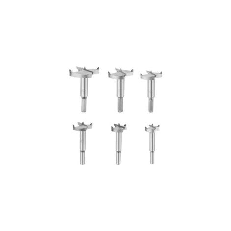 6-teiliges Forstnerbohrer-Set, Hartmetallbohrer für die Holzbearbeitung, Durchmesser 30–60 mm – Crezuo (1/4)
