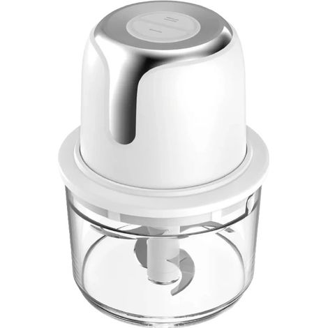 Hachoir à viande électrique, rechargeable, bol en verre de 1,2 L, W6318 (1/2)