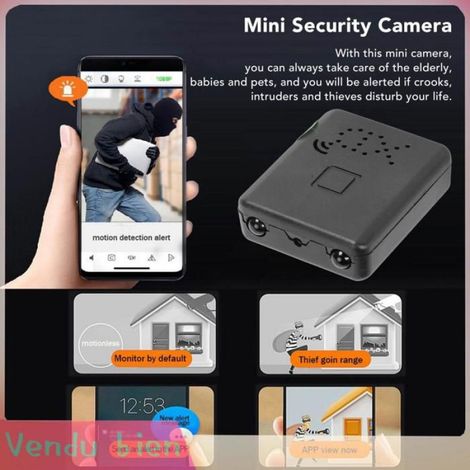 Garosa Mini caméra sans fil WiFi ‹WiFi Wireless Mini Camera 1080P Small Security Camera With Motion Detection video piece (1/4)