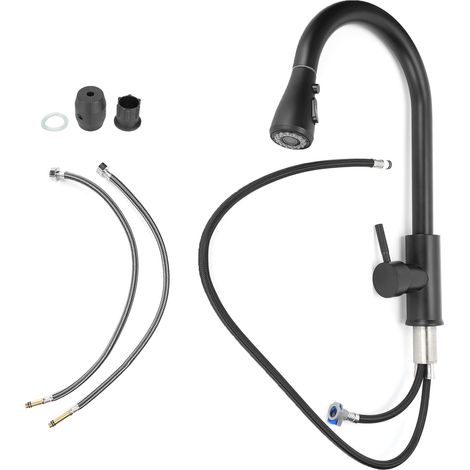 Robinet Mitigeur Rotatif 2 Vitesses Acier Inoxydable Économiseur d'Eau pour Cuisine (1/5)