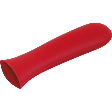 Victoria 35624 Funda Silicona Mango Protector para Sartenes de Hierro Fundido Ø 16,5-20 cm Resistente al Calor  Rojo