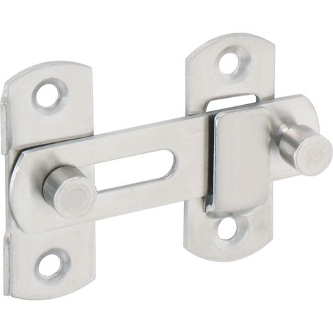 Verrou Porte Coulissante Serrure Volet Loquet Porte Verrou Portail à Bascule Boulon avec Vis pour Porte, Fenêtre, Placard et Jardin, Finition Noir Mat en Acier Inoxydable, EMS9001-B (1/5)