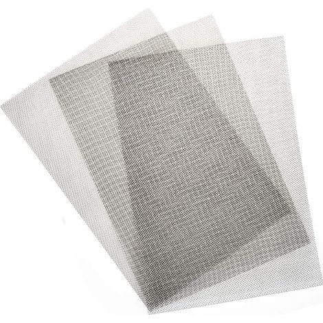 Grille Métallique 18 Mesh 3PCs 300 x 210 mm Filtre Maille Hotte Filtre en Métalliques 1 mm Mailles Filtre Maille en Métalliques Grillage Mailles Fines Anti-Souris Insectes et Serpents (1/5)