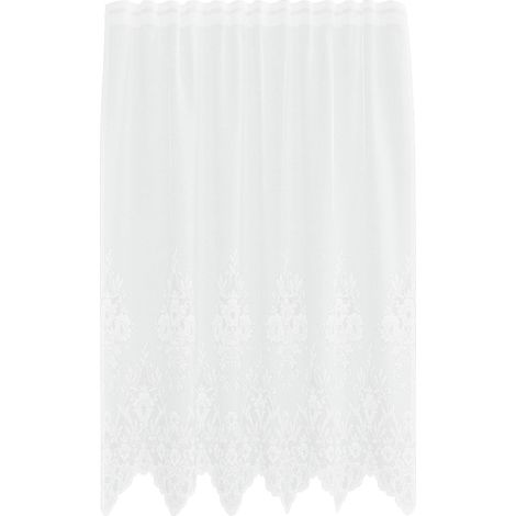 Maison Exclusive - Spitzenvorhang mit Vorhängen Weiß 150 x 160 cm