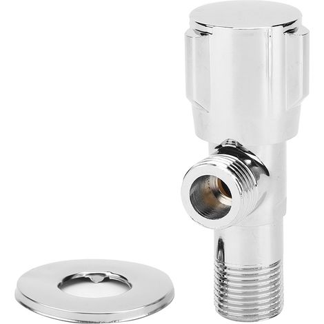Robinet d'arrêt d'eau triangulaire en cuivre, filetage G1/2 po, accessoires pour salle de bain et cuisine (1/5)