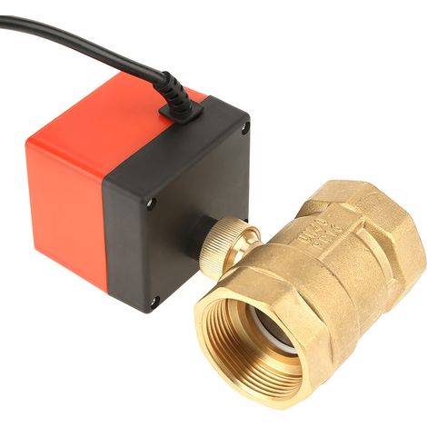 Vanne à bille électrique bidirectionnelle DN40 G1-1/2" 12 V CC (1/2)