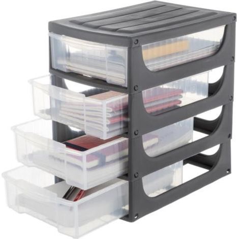 Tour de rangement - Hoddy - 17 x 25 x 27 cm - couleur aléatoire - Livraison gratuite (1/3)