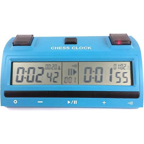 Chronomètre numérique professionnel pour jeux d'échecs, compte à rebours, jeu de plateau, bonus, compétition H (1/5)