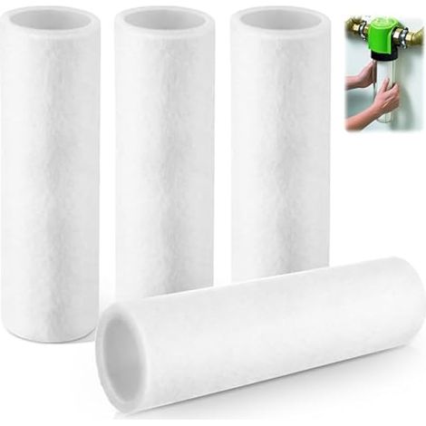 4 filtres de remplacement, compatibles avec le filtre à eau Grünbeck FS 1", compatibles avec le filtre fin Grünbeck Geno FS 1'', cartouche de remplacement pour filtre à eau domestique (1/4)