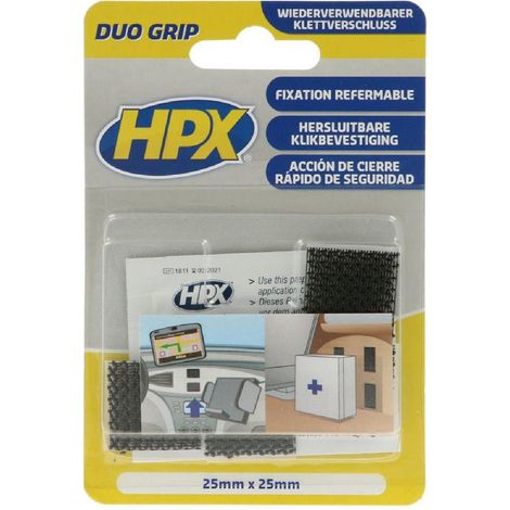 DUO GRIP (FIXATION À CLIP RÉAJUSTABLE) PADS - 25MM X 25MM HPX