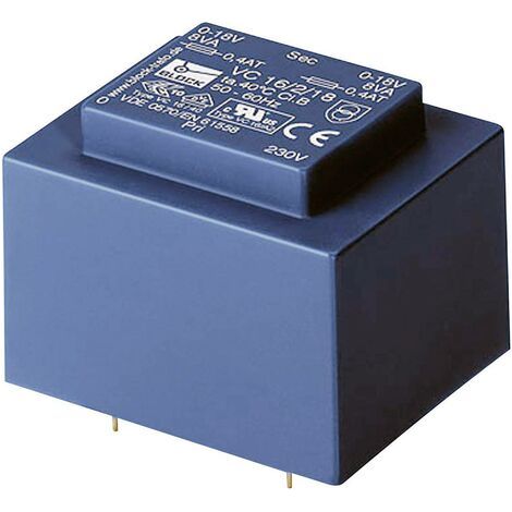 BLOCK VC 5,0/1/6 Transformateur pour circuits imprimés 1 x 230 V 1 x 6 V/AC 5 VA 833 mA D97227 (1/5)