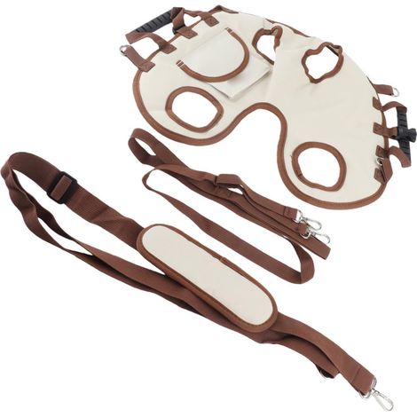 Harnais de levage pour chien, sac de transport portable et multifonctionnel avec harnais de traction, idéal pour les activités de plein air (taille M). Sac à dos de traction multifonctionnel et respir (1/5)