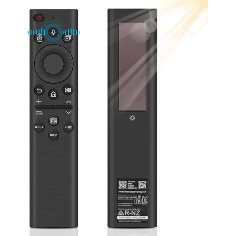 Compatible avec : Samsung Smart TV (BN59-01385A) – Télécommande à recharge solaire pour Samsung Smart TV – Télécommande TV universelle compatible avec Samsung (modèles 2021-2023) (1/5)