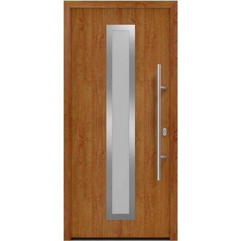 Hörmann Ecostar Haustür "ISOPRO IP 700S", golden oak, 110 x 210 cm (B x H), DIN Rechts