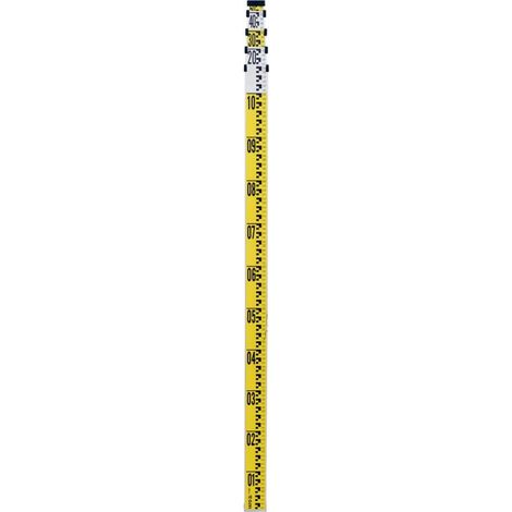 Teleskopische Nivellierlatte 5 m aus Aluminium (1/2)