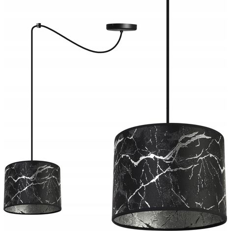 Deckenlampe Spinne Lampenschirm Silber Marmor