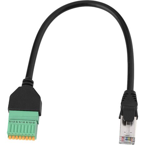 Adaptateur Câble RJ45 Mâle vers Borne à Ressort 8 Pins
