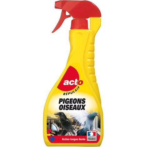 ACTO - Répulsif pigeons et oiseaux spray 750 ml (1/2)